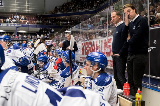 Leksands assisterande tränare Elias Granath  och