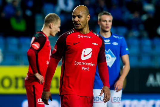 Daniel Braaten of Brann looks dejected
