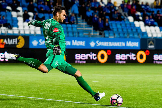 Goalkeeper Piotr Leciejewski of Brann