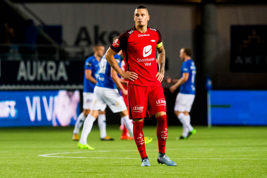 Vito Wormgoor of Brann looks dejected
