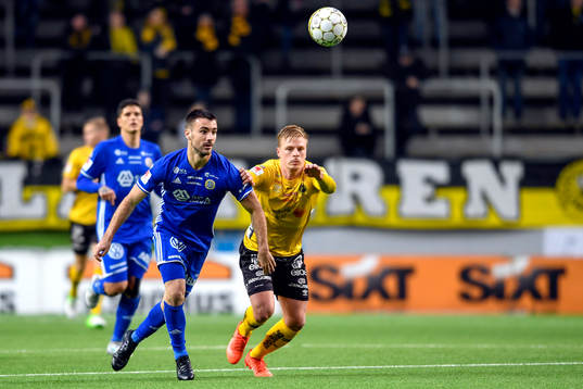 Sundsvalls Carlos Gracia och Elfsborgs Per Frick
