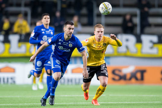 Sundsvalls Carlos Gracia och Elfsborgs Per Frick