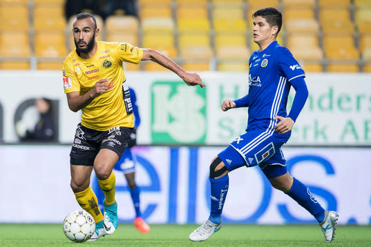 Elfsborgs Issam Jebali och Sundsvalls David Batanero