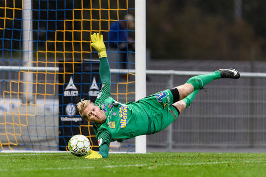 Falkenbergs målvakt Hampus Nilsson