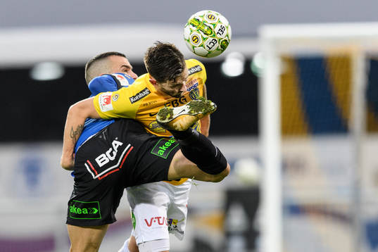 Trelleborgs Dino Islamovic och Falkenbergs Tibor Joza