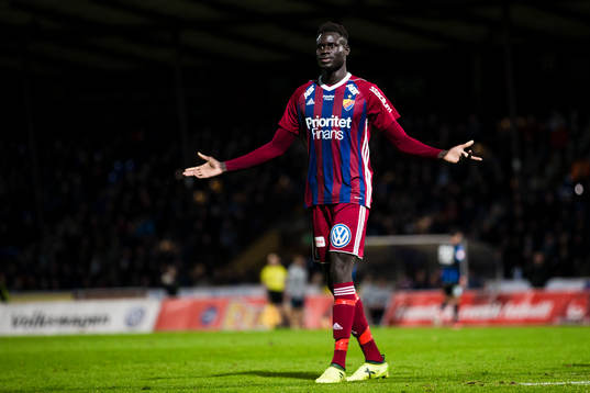 Djurgårdens Aliou Badji deppar