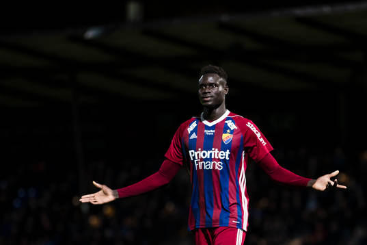 Djurgårdens Aliou Badji deppar
