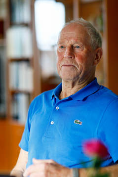 Hemma hos Lars och Britt Tinnerholm - farfar och farmor