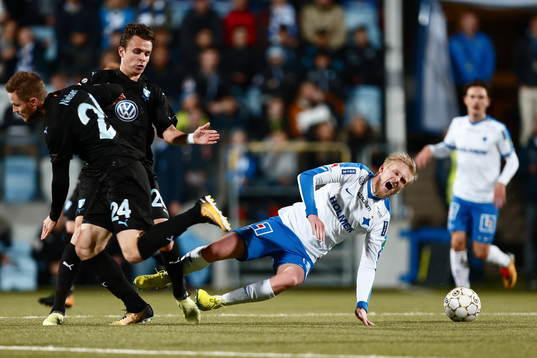 Norrköpings Kalle Holmberg faller