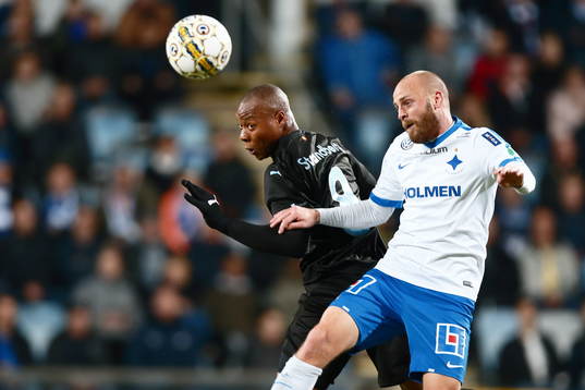 Malmös FFs Carlos Strandberg  och Daniel Sjölund