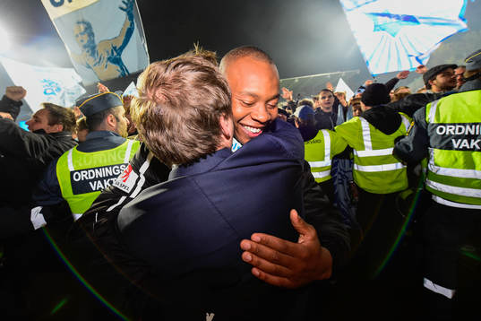 Malmö FFs Carlos Strandberg jublar
