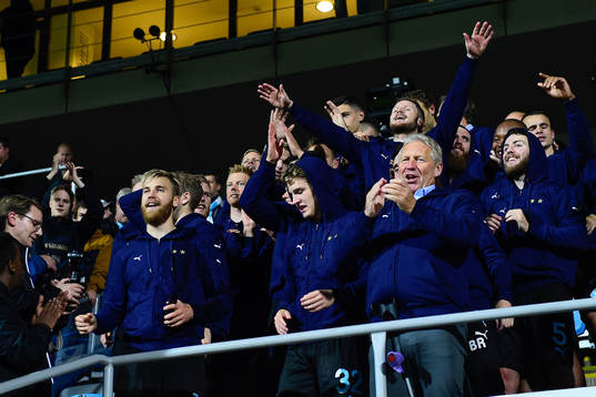 Malmö FFs spelare jublar