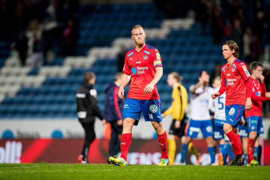 Helsingborgs Peter Larsson och Max Svensson deppar