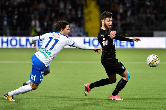 Norrköpings David Moberg Karlsson och Malmö FFs Erdal