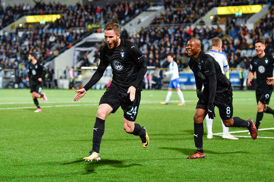 Malmö FFs Lasse Nielsen jublar