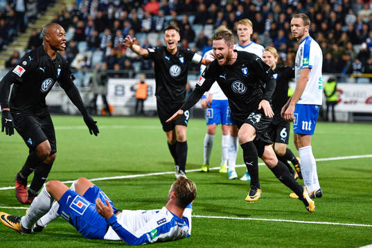 Malmö FFs Lasse Nielsen jublar