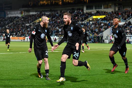 Malmö FFs Lasse Nielsen jublar