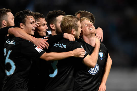 Malmö FFs Anders Christiansen jublar