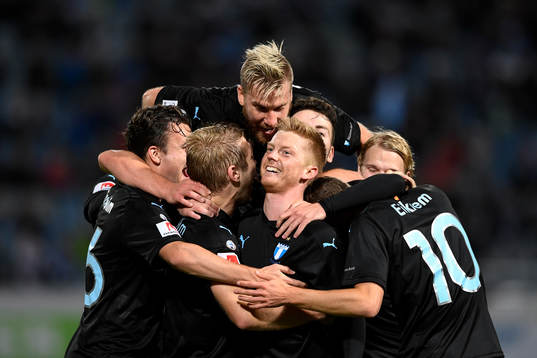 Malmö FFs Anders Christiansen jublar