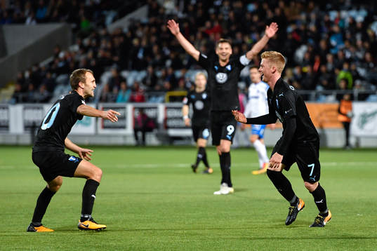 Malmö FFs Anders Christiansen jublar