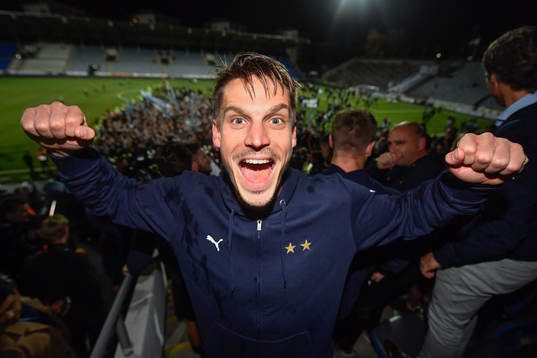 Malmö FFs Markus Rosenberg jublar