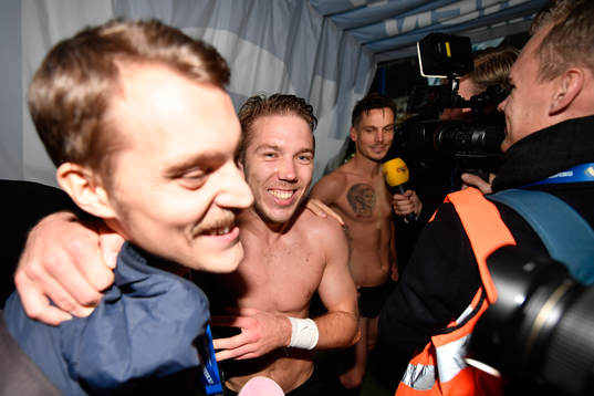 Malmö FFs Anton Tinnerholm jublar