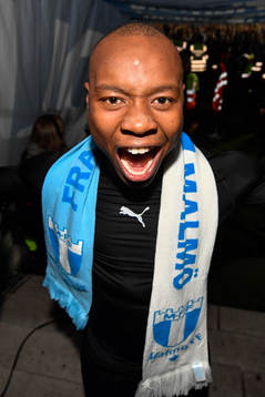 Malmö FFs Carlos Strandberg jublar