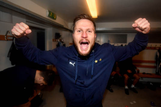 Malmö FFs Lasse Nielsen jublar