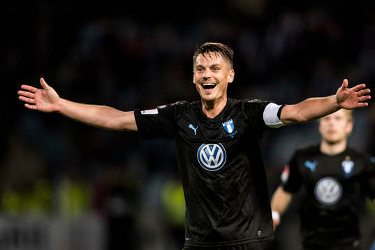 Malmö FFs Markus Rosenberg jublar