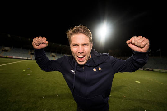 Malmö FFs Anton Tinnerholm jublar