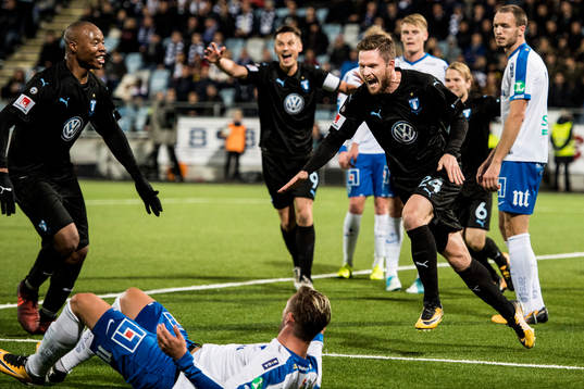 Malmö FFs Lasse Nielsen jublar