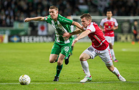 Kalmars Victor Agardius och Hammarbys Birkir Már Saevarsson