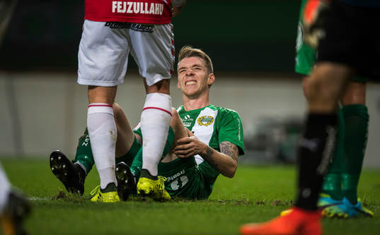 Hammarbys Birkir Már Saevarsson deppar