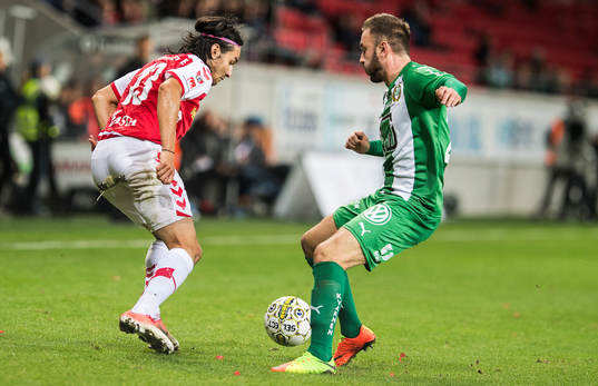 Kalmars Emin Nouri och Hammarbys Muamer Tankovic