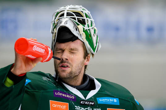Färjestads målvakt Lars Haugen