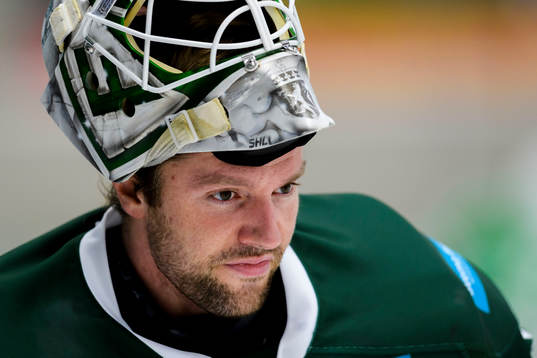 Färjestads målvakt Lars Haugen