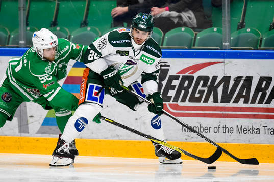 Rögles Ted Brithén och Färjestads Martin Johansson