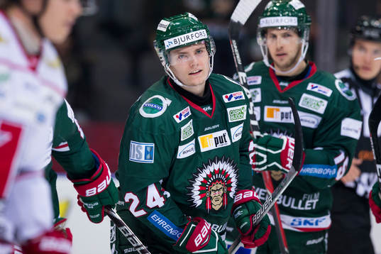 Frölundas Lias Andersson jublar