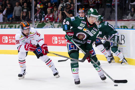 Örebros Gustav Franzén mot Frölundas Lias Andersson