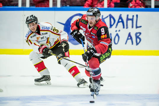 Malmö Redhawks Frederik Storm mot Luleås Isac Lundeström
