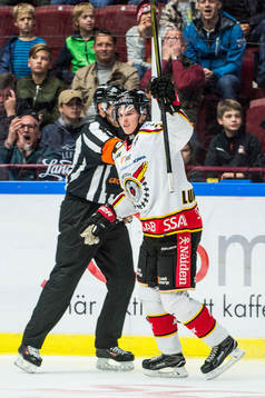 Luleås Isac Lundeström jublar