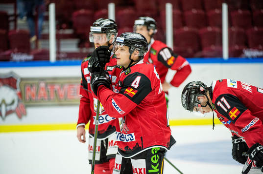 Malmö Redhawks Robin Alvarez, Anton Mylläri, Tuukka