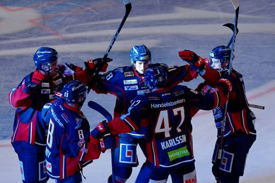 Linköpings Jakob Lilja lyses upp när han jublar
