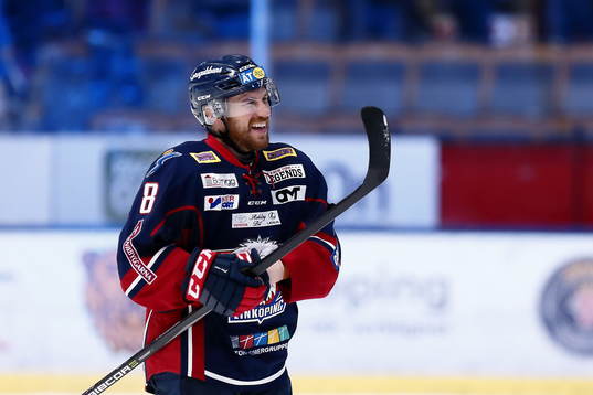 Linköpings Derek Roy jublar
