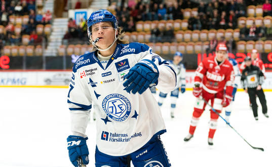 Leksands Anton Karlsson jublar
