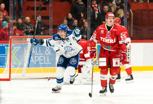 Leksands Tobias Forsberg jublar