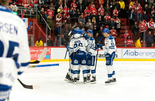 Leksands Patrik Norén jublar