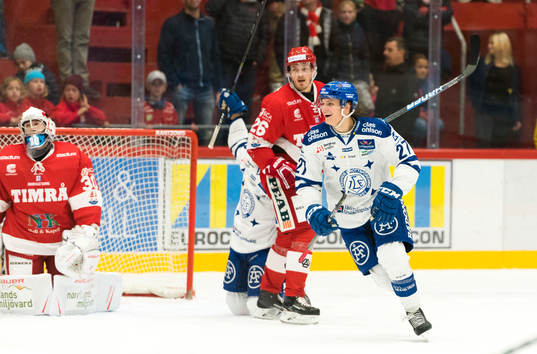 Leksands Anton Karlsson jublar