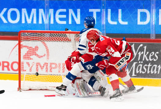 Leksands Tobias Forsberg gör 3-4 målet i förlängning