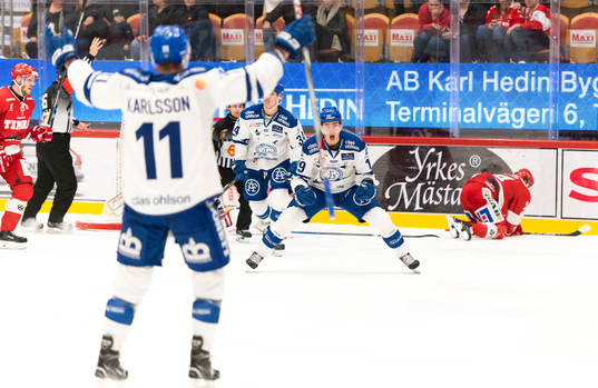 Leksands Tobias Forsberg jublar